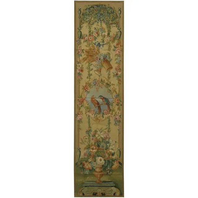 Traditional Vintage Floral and Bird Tapestry For Sale - Image 3 of 9