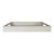 Made Goods Modern White Faux Silk Medium Mundrick Tray For Sale