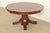 Mission Stickley Brothers Antique Mission Oak Arts & Crafts Pedestal Extension Dining Table, Newly Refinished For Sale - Image 3 of 13