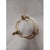 1970s Vintage Brass Plant Stand Ball Holder 3 Leg 5" Tall Palm Leaves Sea Shell Decor For Sale - Image 5 of 10