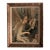 1950s Oil Painting Unbranded Ornate Wood Gold Frame For Sale