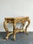 Rococo Antique Giltwood Rococo Style Console Marble Top Table For Sale - Image 3 of 18