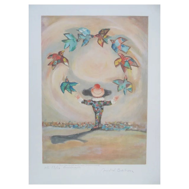 André Dahan, The Juggling Clown, Lithograph For Sale