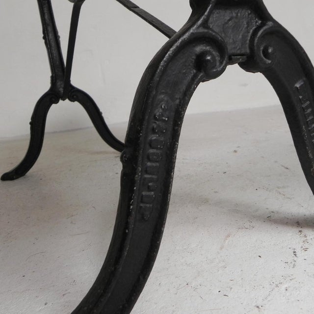 Bistro Table with Marble Top and Cast Iron Frame, Paris, France, 1930s For Sale - Image 16 of 18