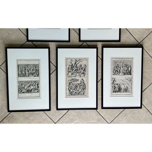 Traditional Set 5 18th Century Engravings by Bernard De Montfaucon 1719 For Sale - Image 3 of 15