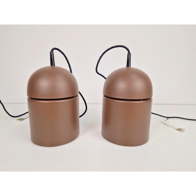 Vintage Uni Pendant Lamps by Vagn Dyring for Nordisk Solar, 1970s, Set of 2 For Sale - Image 13 of 13