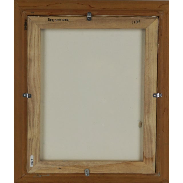 1980s Modernist Pacific Grove Landscape Painting by Deitra "Dee" Hahn Steiner, Framed For Sale - Image 4 of 5