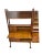 Wood Vintage Danish Imported Mid Century Standalone Bookcase With Writing Desk or Bar Top For Sale - Image 7 of 13