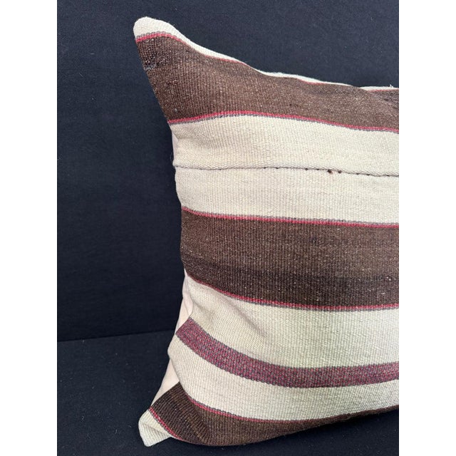 Turkish Hemp Pillow Cushion Natural Beige Brown Pillow Cushion Cover 24x24 #30425 Enhance your home decor with our Kilim...