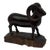 Vintage Hand Carved Solid Rosewood Big Horn Ram Sculpture For Sale