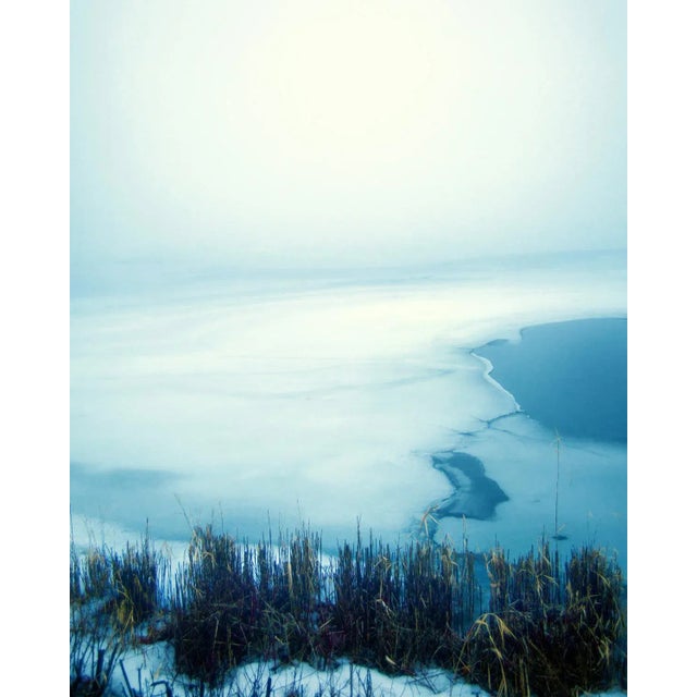 Abstract "Indian Reservoir 2" Color Photograph For Sale - Image 3 of 3