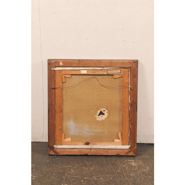 Swedish Framed Ocean Cliff Painting, c.1932 For Sale - Image 10 of 13