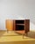 Vintage 1950s Danish teak sideboard, W. 135 D. 42 H. 82 cm. Dimensions: Width: 135 cm Depth: 42 cm Height: 82 cm Design...
