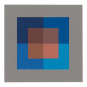 Josef Albers 1963 "Interaction of Color" Folder Xvii-2 Right Silkscreen Print