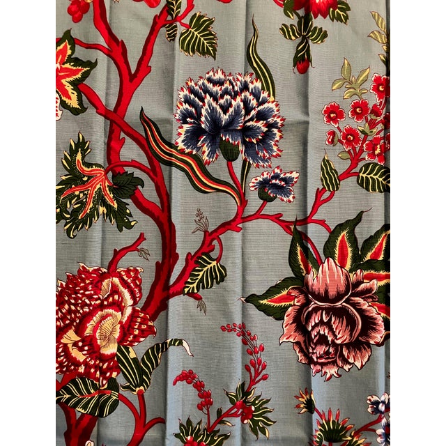 Mid 20th Century Scalamandre Floral Drapes - Set of 4 For Sale In New York - Image 6 of 7