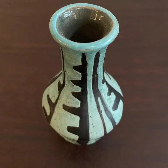 1960s Tribal Style Modern Art Pottery Vase by Livia Gorka For Sale - Image 11 of 12