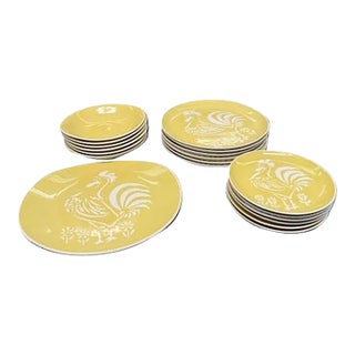 1950s Mid Century Modern Dinnerware Set for 6 For Sale