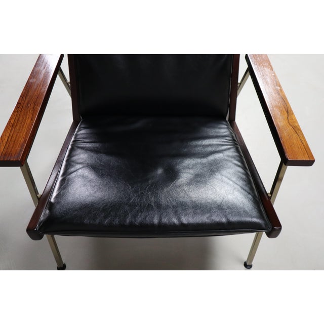 Black Set of Model 1611 Lounge Chairs by Rob Parry for De Ster Gelderland, 1952 For Sale - Image 8 of 18