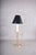 Brass Bouillotte Table Lamp with Adjustable Black Metal Shade, 1950s For Sale - Image 6 of 16