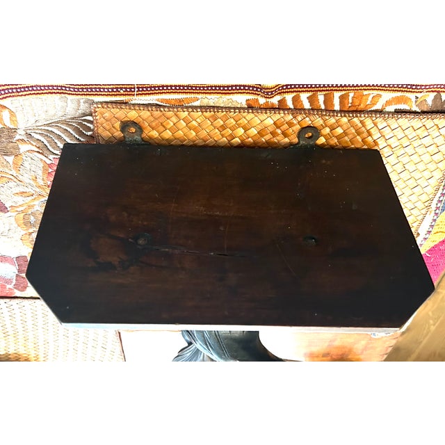 Antique Black Forest Carved Eagle wall sconce c.1900 Hand carved in Germany in black walnut showing a highly detailed...