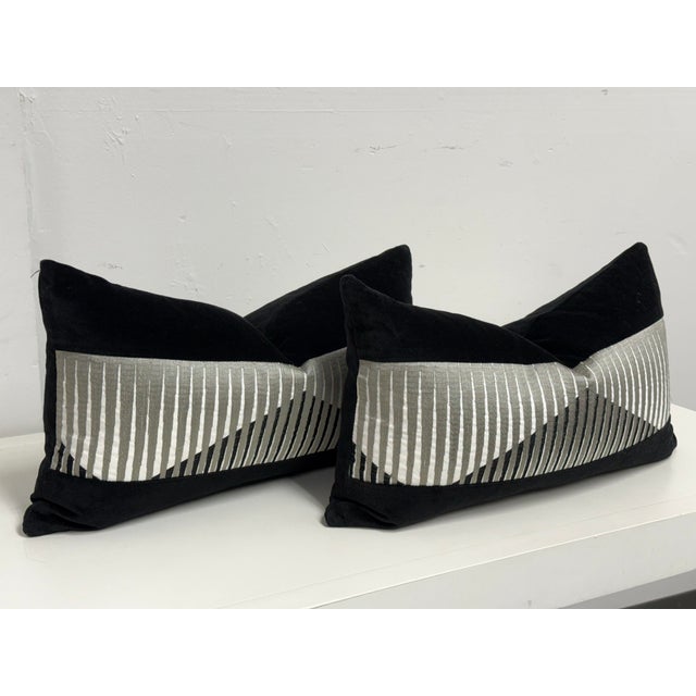 Modern Eastern Accents Armina Lumbar Pillow, Pair For Sale - Image 3 of 12