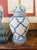 Chinoiserie Blue and White Ginger Jar Table Lamps | Coastal Decor - Pair of Two (2) For Sale - Image 4 of 12