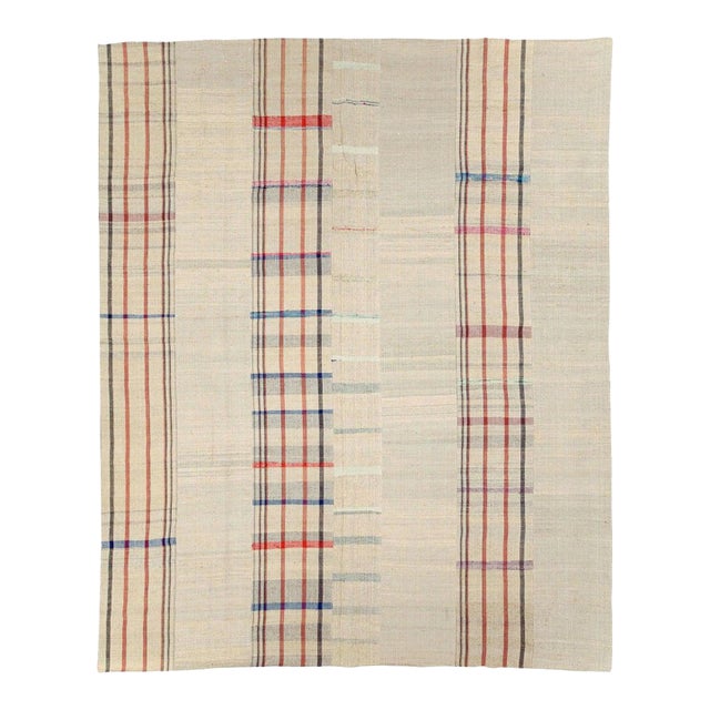 Galerie Shabab Collection Mid-20th Century Turkish Flatweave Large Room Size Rug For Sale