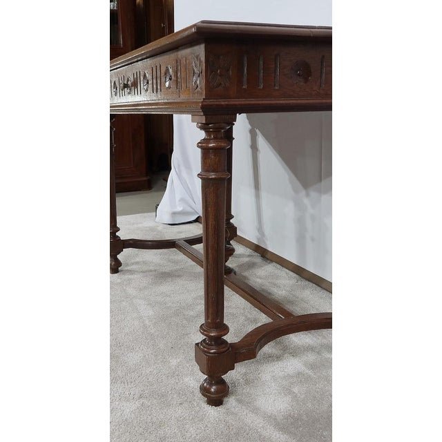 Small Oak Office Table, 1920 For Sale - Image 13 of 18