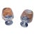 Late 20th Century Faberge Aurora Brandy Glasses- Set of 2 For Sale