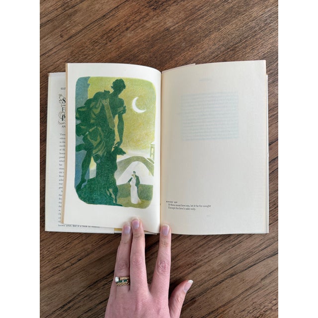 White 1954 Edition of "Sonnets From the Portuguese and Other Love Poems" Book by Elizabeth Barrett Browning For Sale - Image 8 of 11