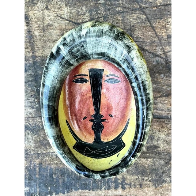 Vintage Mexican Ceramic Decorative Bowl For Sale - Image 12 of 12