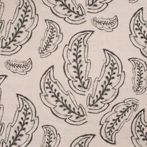 Xoloti Print on Natural Linen Fabric