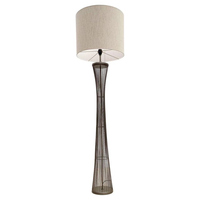 Metal Mid-Century Modern Metal Floor Lamp, Italy, 1970s For Sale - Image 7 of 7