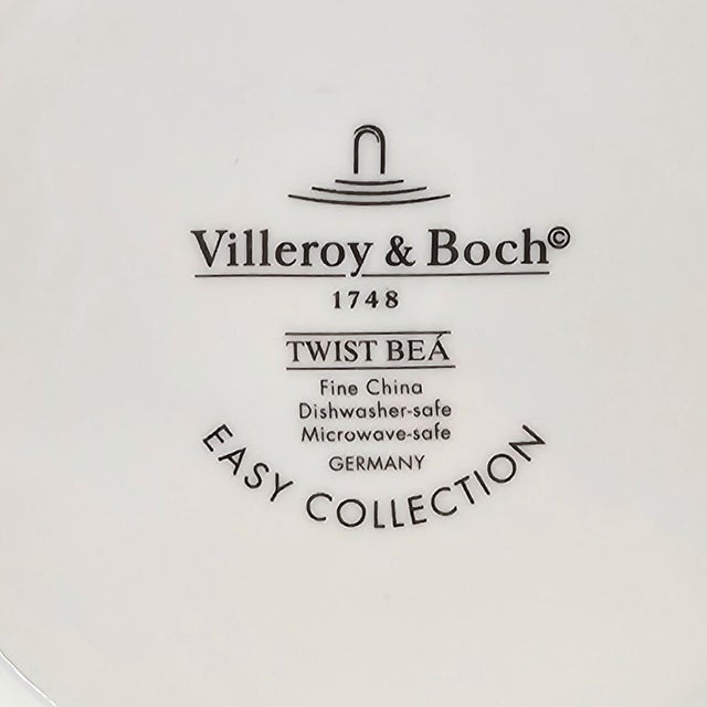 Villeroy & Boch Twist Bea German Fine China Salad Plates, Set of 4 For Sale - Image 10 of 10