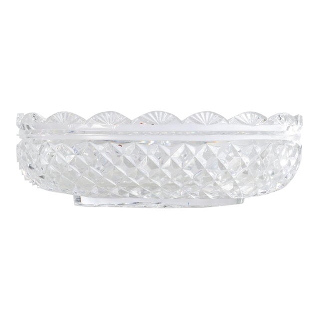 1980s Oval Waterford Bowl For Sale