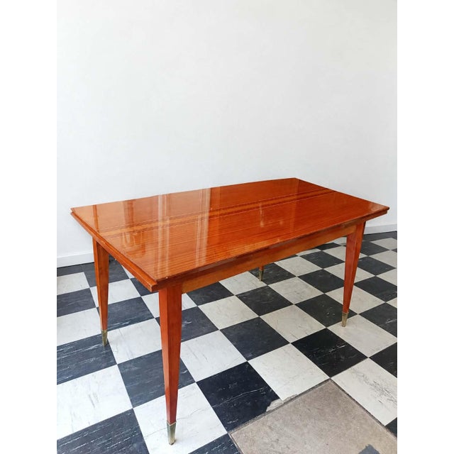 Mid-Century Coffee Table with Compass Legs, 1950s For Sale - Image 14 of 14