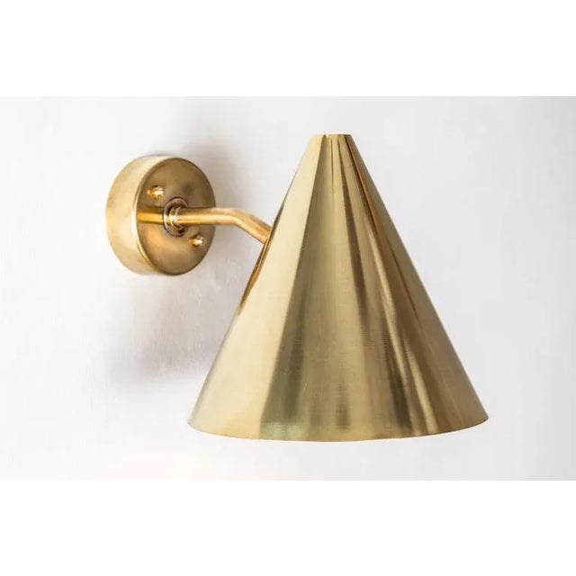Hans-Agne Jakobsson 'Tratten' Polished Brass Outdoor Sconce For Sale In Los Angeles - Image 6 of 12