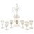 Glass Vintage Glass Carafe with Bottles, Early 20th Century, Set of 7 For Sale - Image 7 of 7