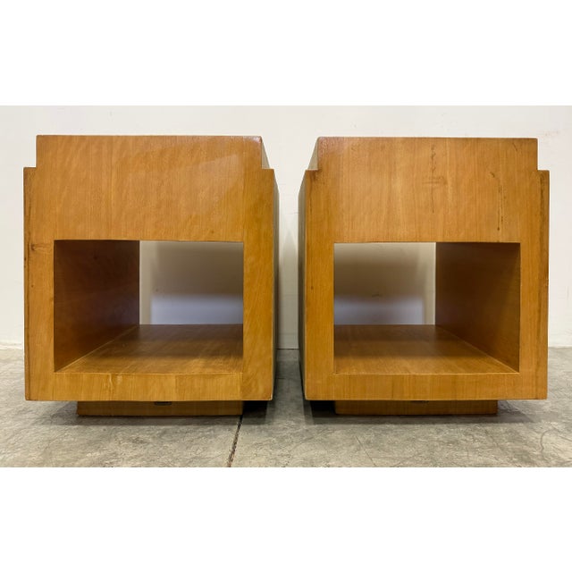 Vintage R&y Augousti Shagreen Tomboy Night Stands, Pair For Sale - Image 15 of 17