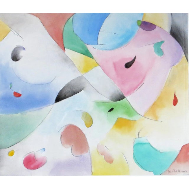 2000 - 2009 June Felter Abstract Watercolor For Sale - Image 5 of 5