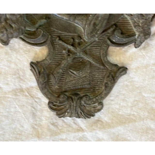 Metal Antique Belgian Clock Face Frame With an Engraving by Joachim Camerarius For Sale - Image 7 of 7