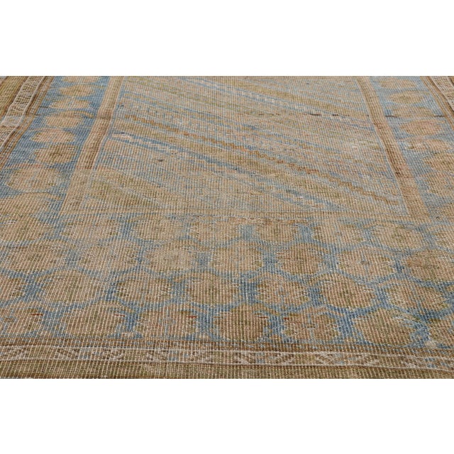 Early 20th Century Antique Turkish Oushak Rug, 04'04 X 05'02 For Sale - Image 5 of 10