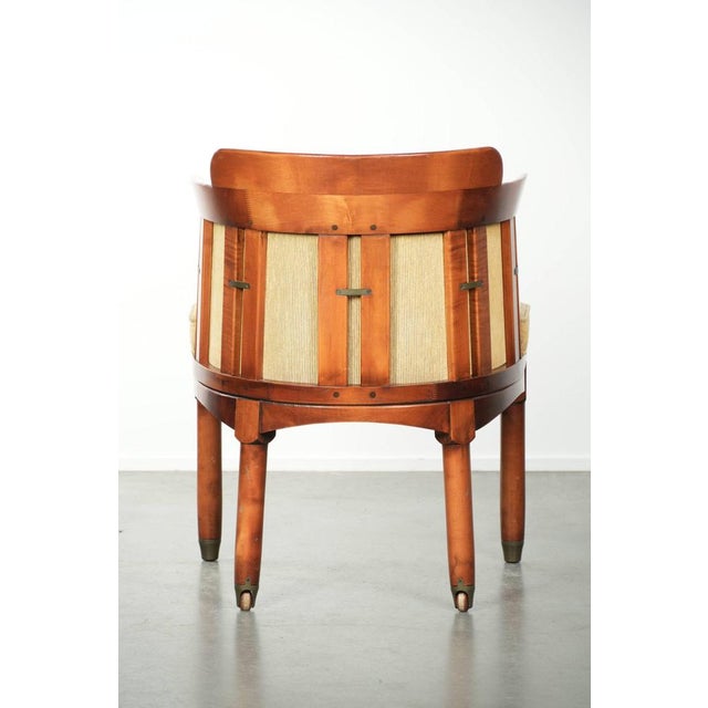 Dining Chair with Wooden Frame and Yellow Fabric Upholstery from Schuitema For Sale - Image 4 of 13