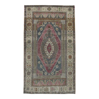 Turkish Vintage Rug 3'9" x 6'4" #17811 For Sale