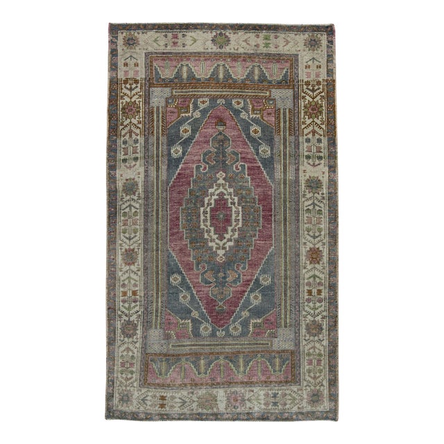 Turkish Vintage Rug 3'9" x 6'4" #17811 For Sale