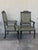 Textile 20th Black French Seating Set Sofa and Two Armchairs in the Louis Seize Style For Sale - Image 7 of 13