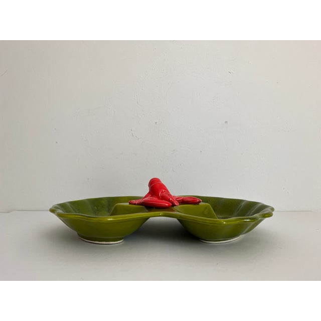 Ceramic Ceramic Lobster Platter, California Pottery, C1970 For Sale - Image 7 of 11