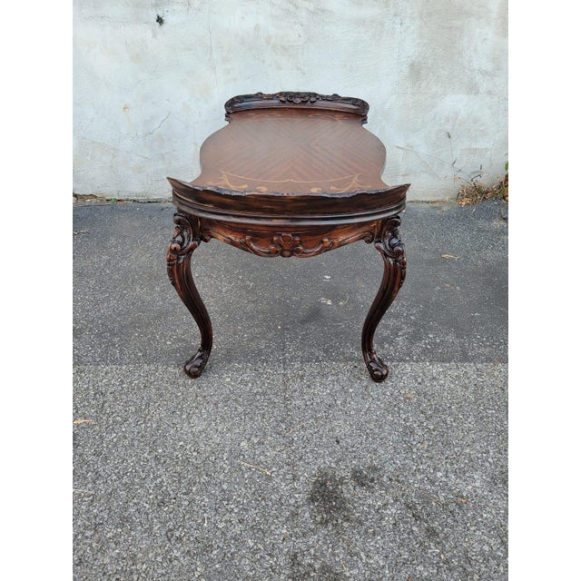 Wood 1930s Italian Beechwood Hand-Carved Coffee Table For Sale - Image 7 of 10