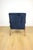 1970s Vintage Navy Blue Velvet Var B-310 Chair in Dark Wood, 1960s For Sale - Image 5 of 12