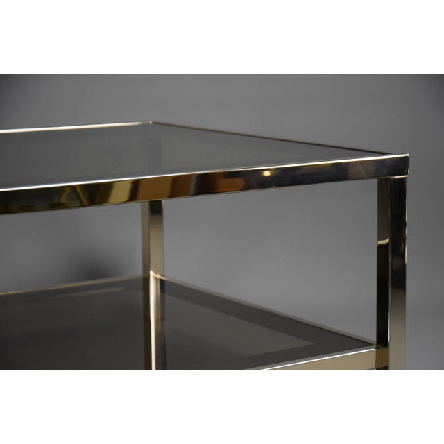 23-Karat Gold-Plated Coffee Table from Belgo Chrome, 1970s For Sale - Image 11 of 11